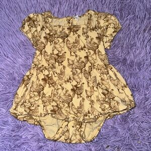 Kate Quinn Cream and Brown Bodysuit